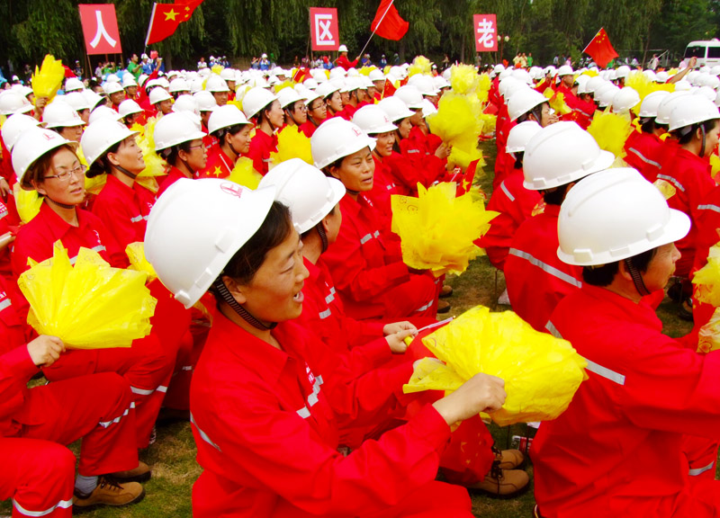 央视“激情广场”走进濮阳彩排画面