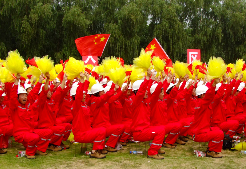 央视“激情广场”走进濮阳彩排画面