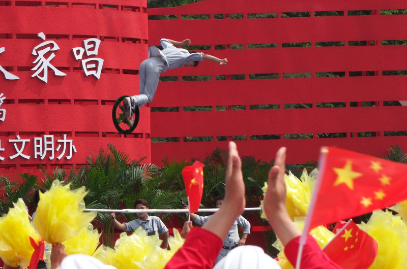 6月21日央视“激情广场”走进濮阳现场实拍