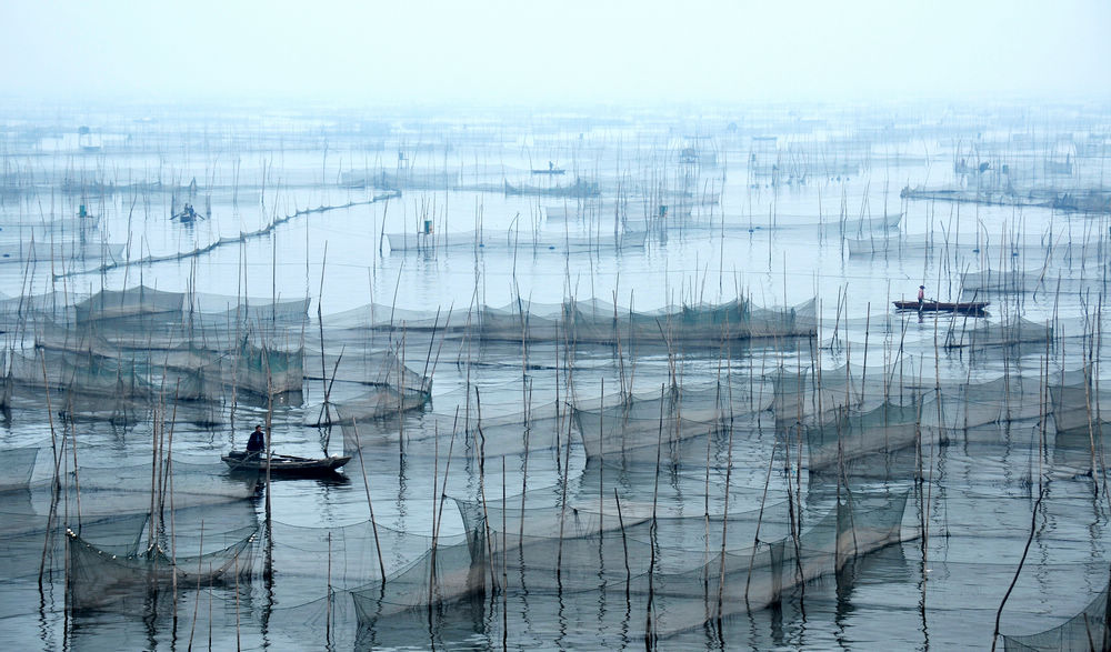 雾锁湖光映秀色---东平湖