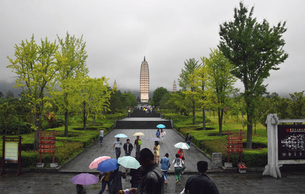 雨中景色
