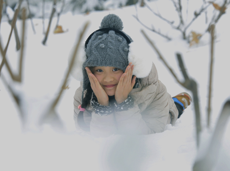 雪中倩影