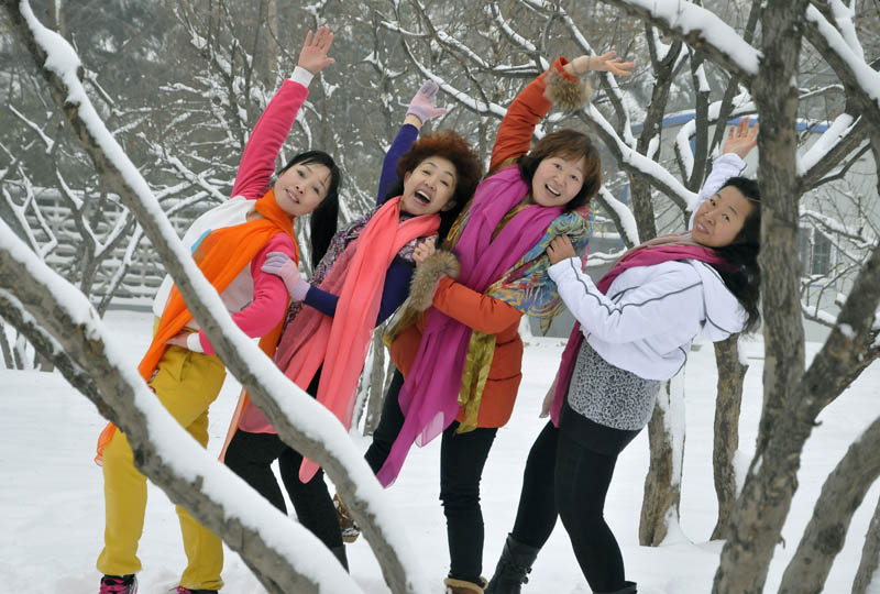 雪中倩影