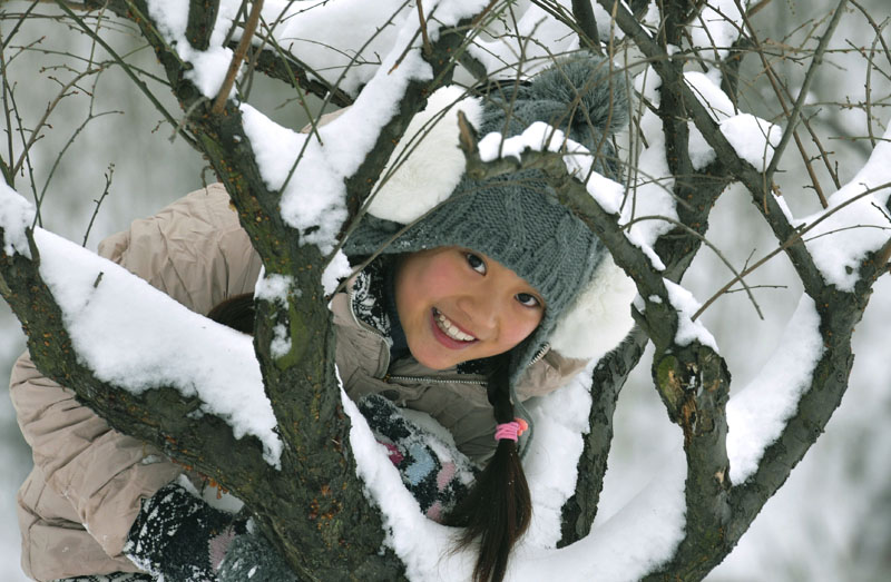 雪中倩影