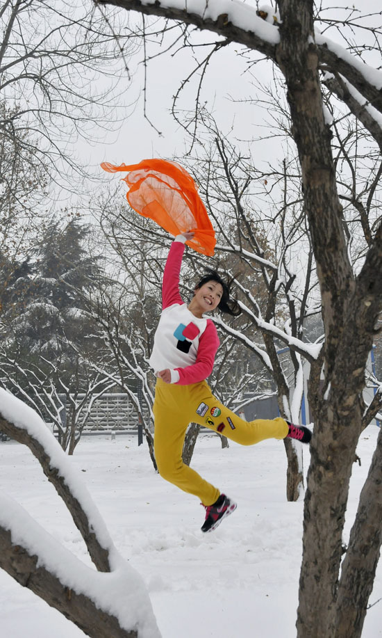 雪中倩影