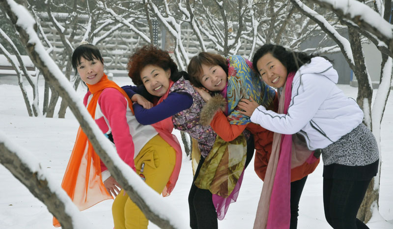 雪中倩影