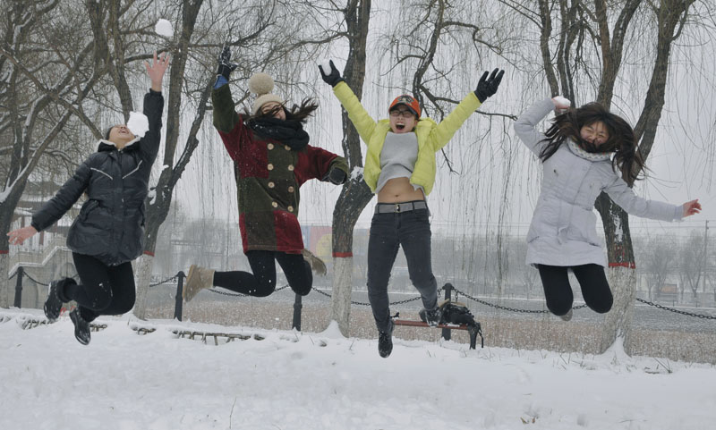 雪中倩影