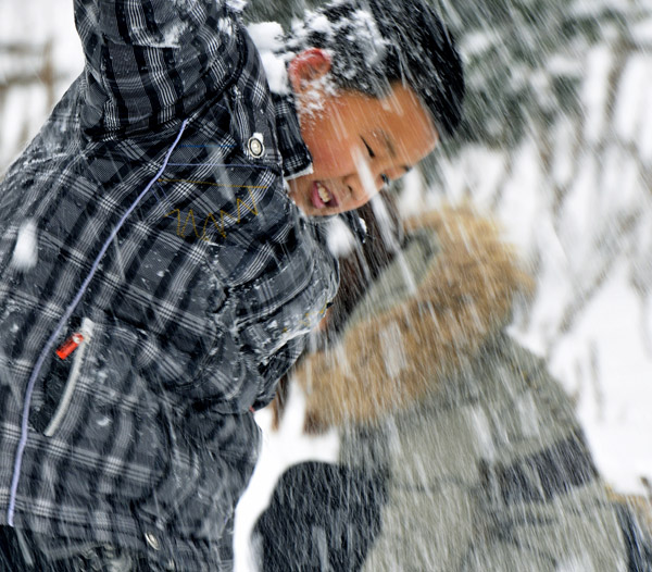 雪中倩影