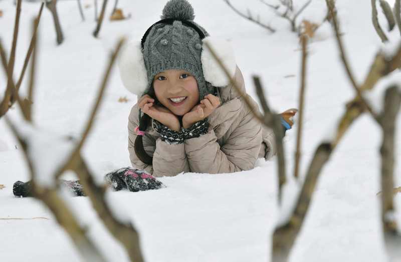 雪中倩影