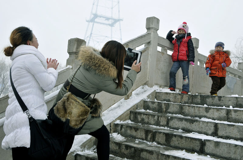 雪中倩影