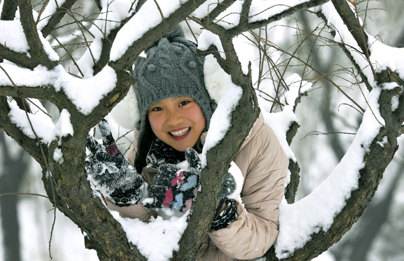 雪中倩影