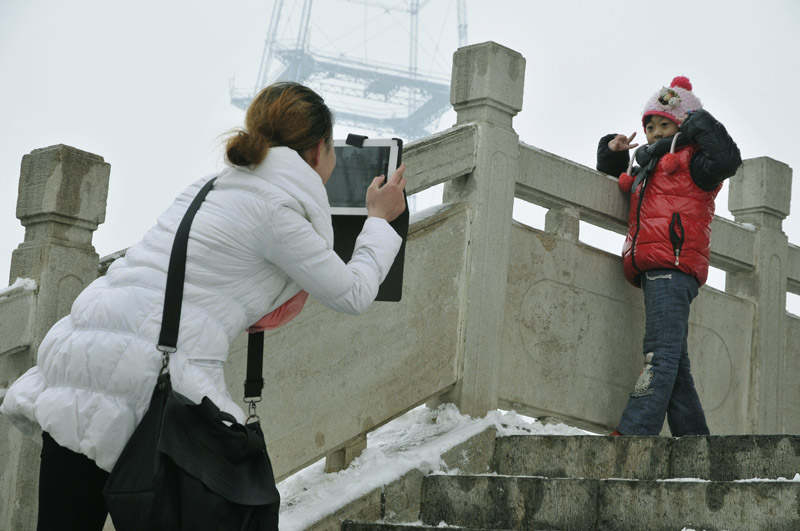 雪中倩影