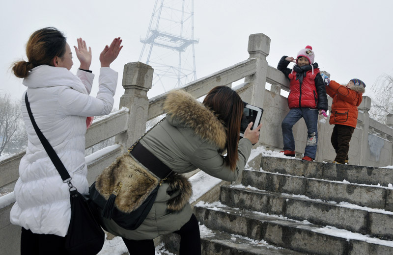 雪中倩影