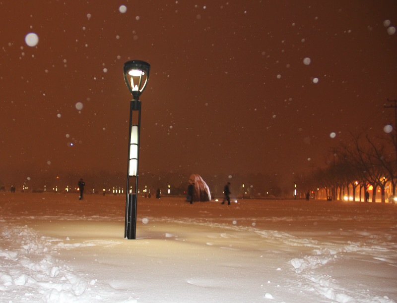 第一次拍雪景，真兴奋！