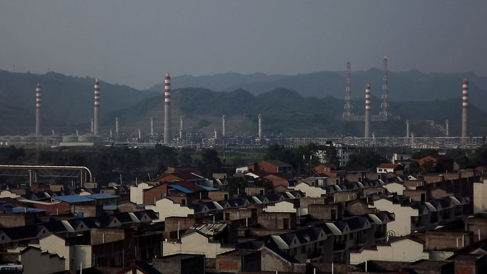 普光气田105基地风光