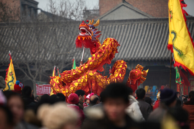 龙狮共舞