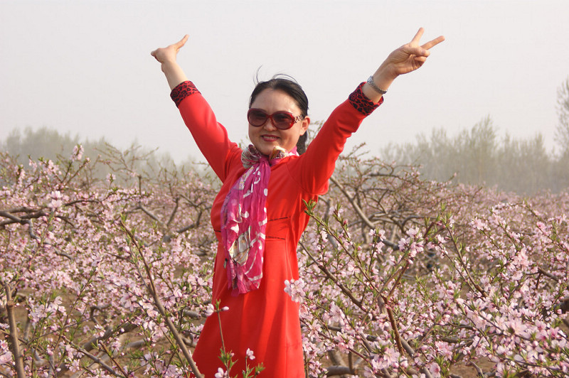 大兴寺豆公桃林的美姐靓妹