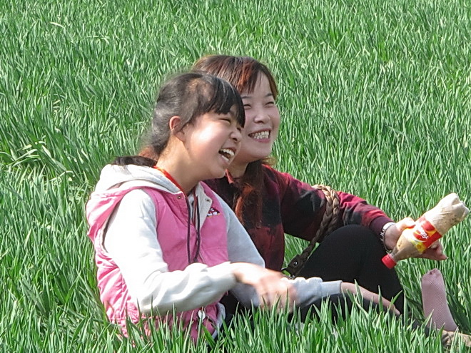 骑行内黄豆公看桃花