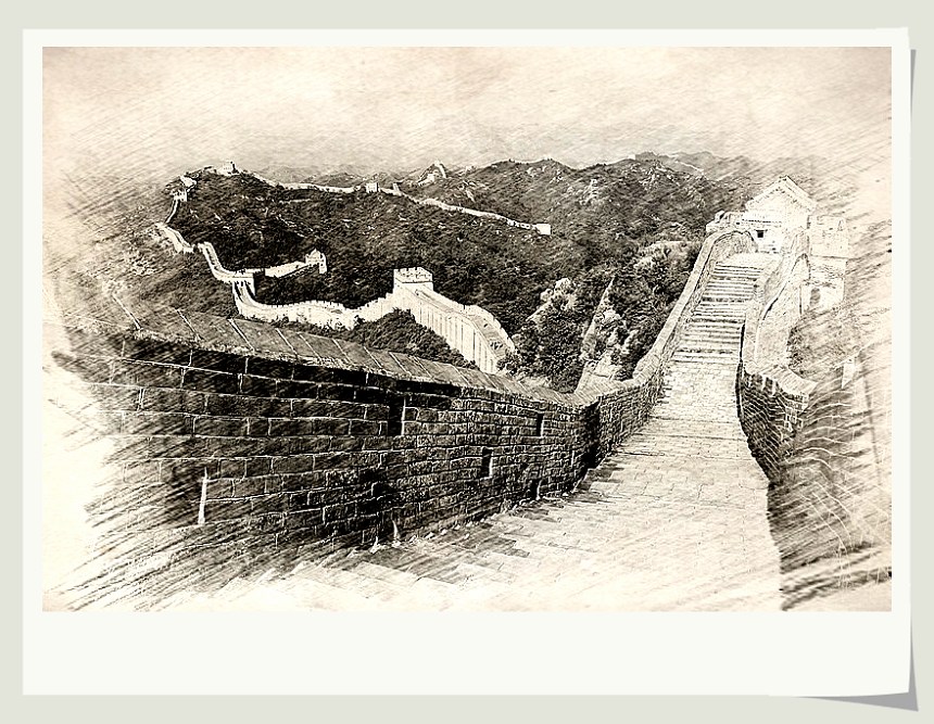 写生风景——长城印象
