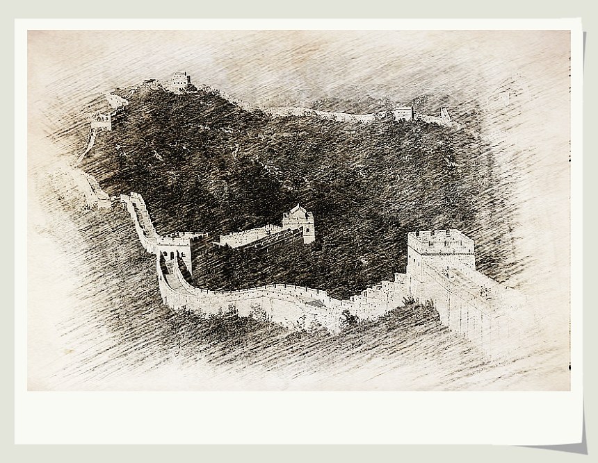 写生风景——长城印象