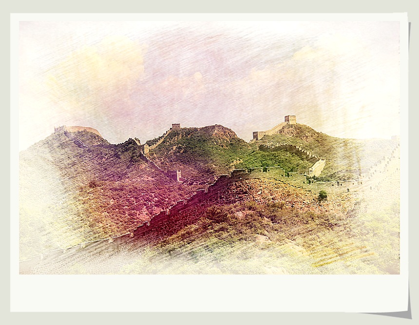 写生风景——长城印象