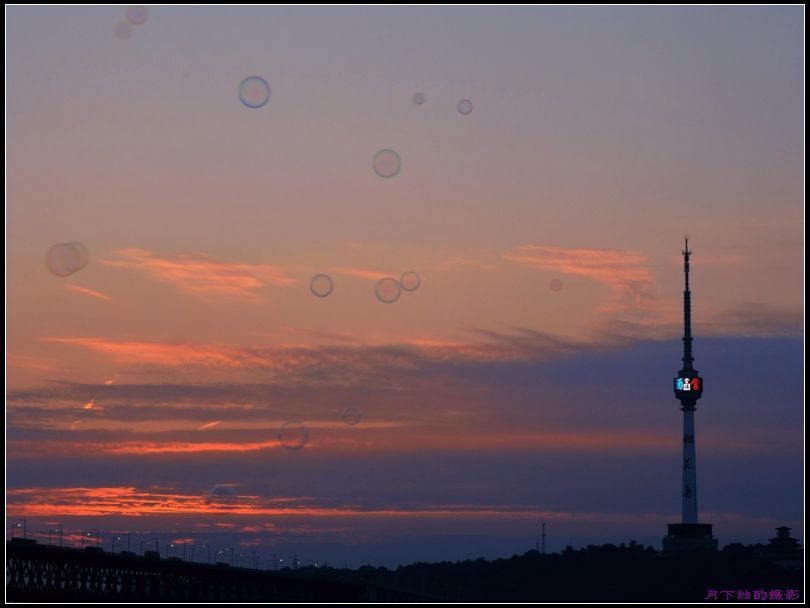 夕照长江第一桥