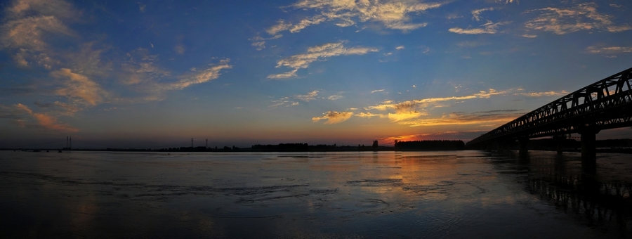 铁路*夕阳