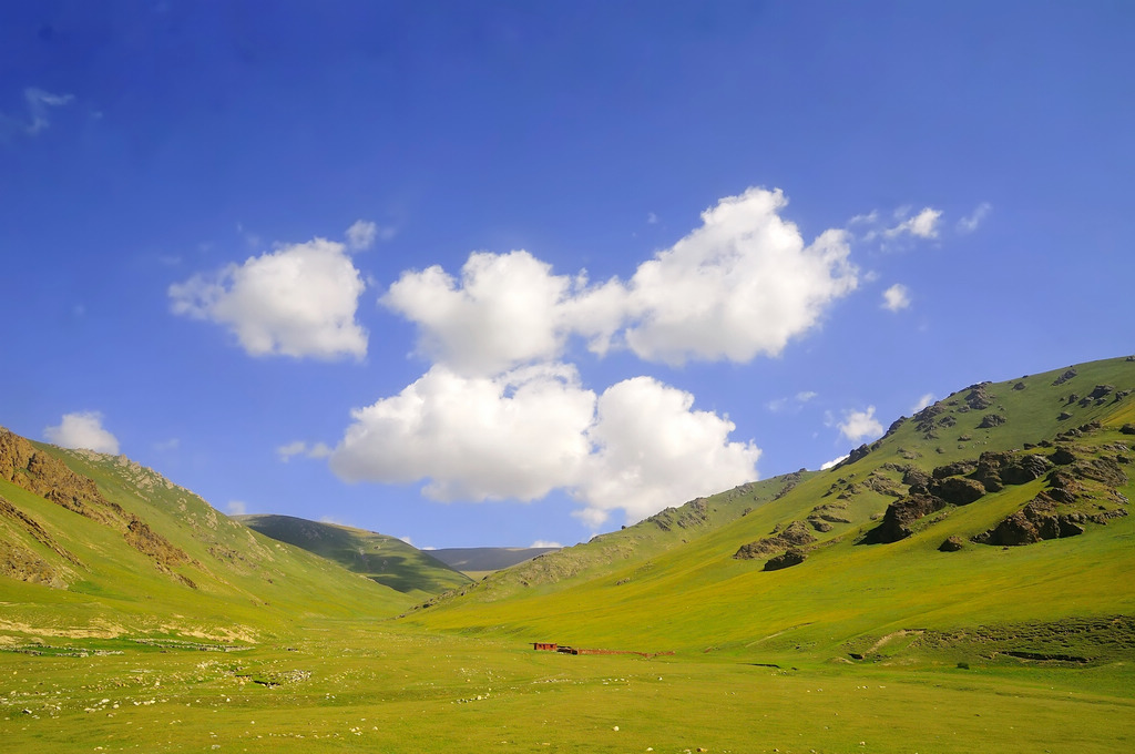 奔驰在山里