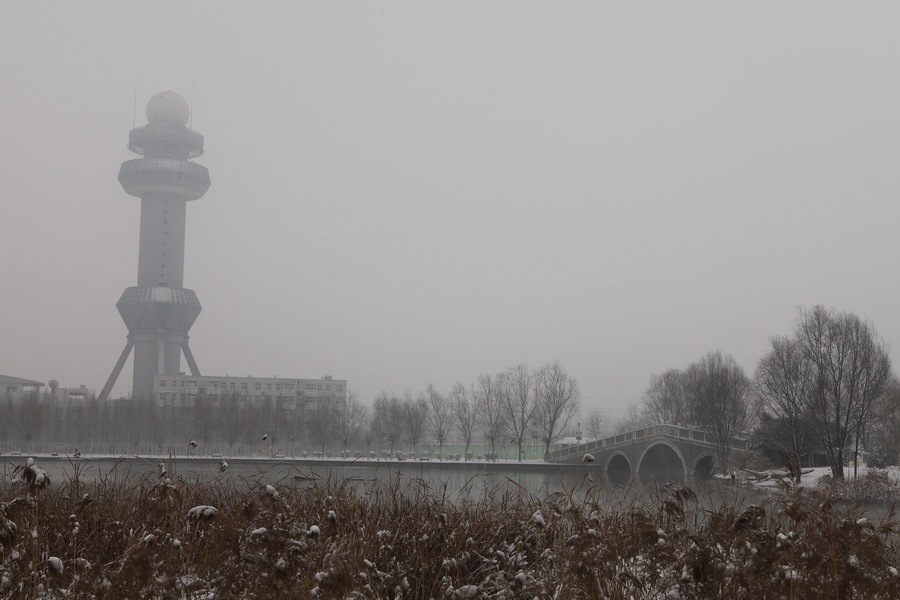 濮上园的雪景也很美