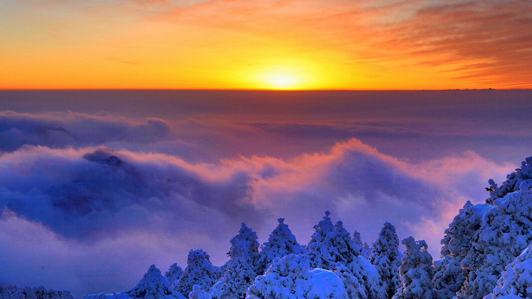 雪后黄山