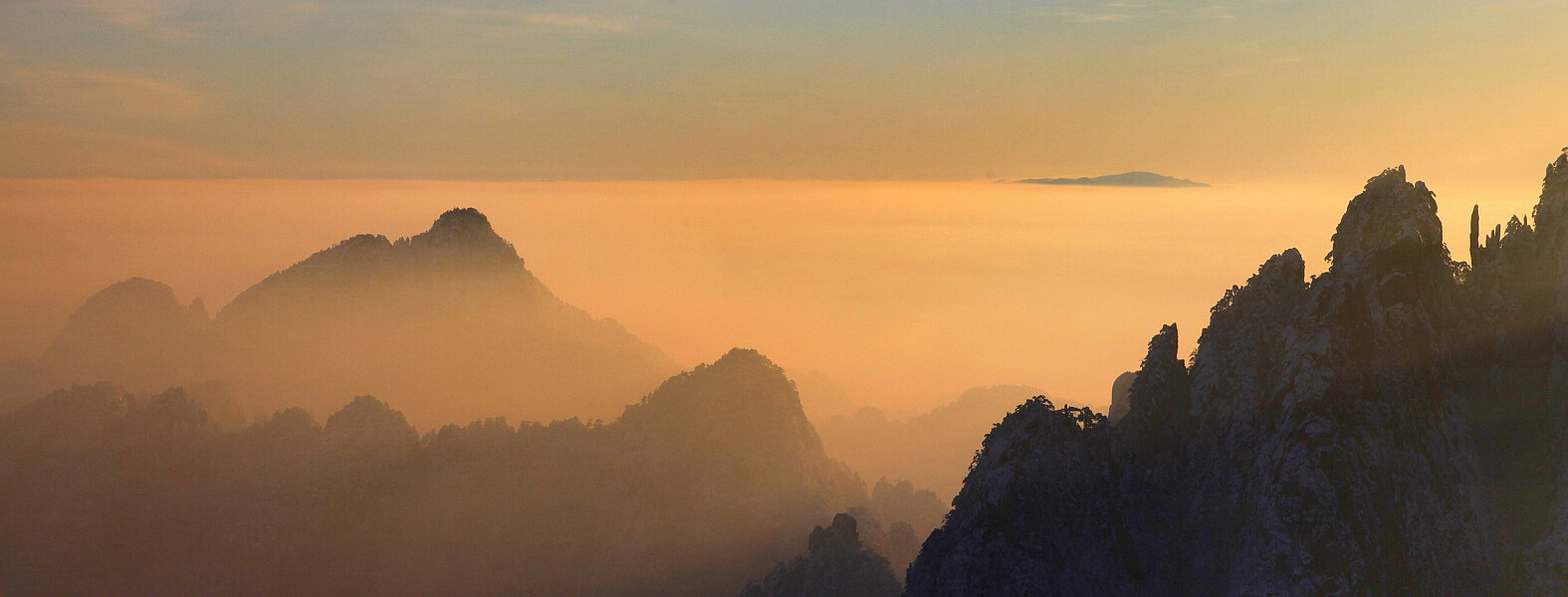 雪后黄山