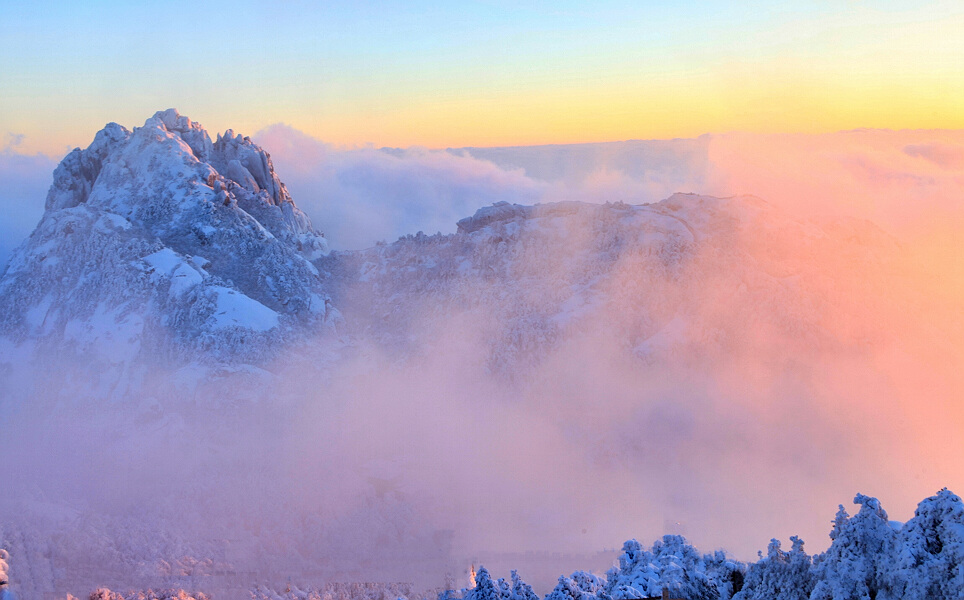 雪后黄山