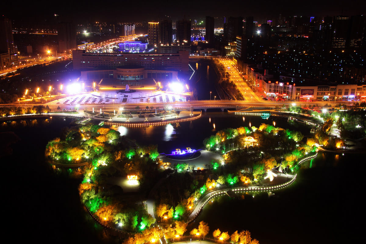 俯拍夜景