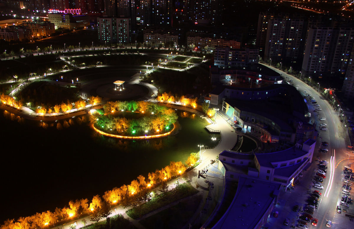 俯拍夜景