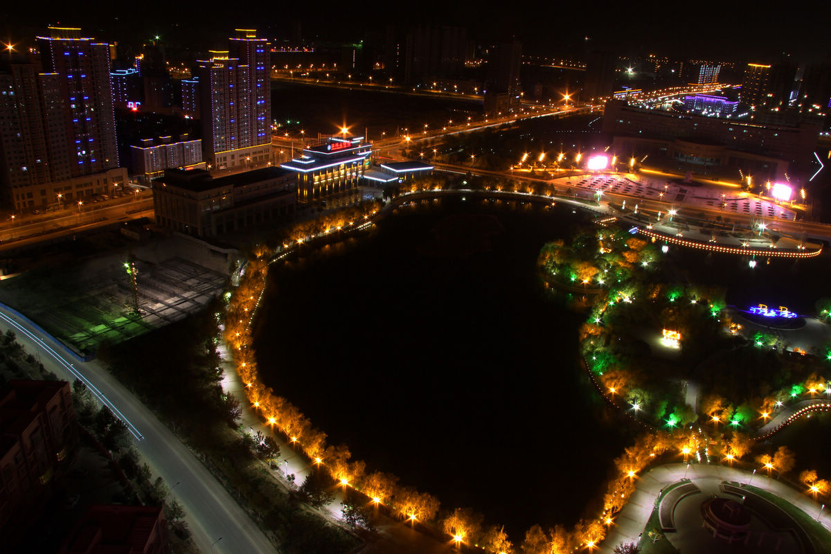 俯拍夜景