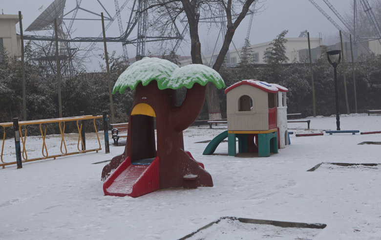 新蕾雪景