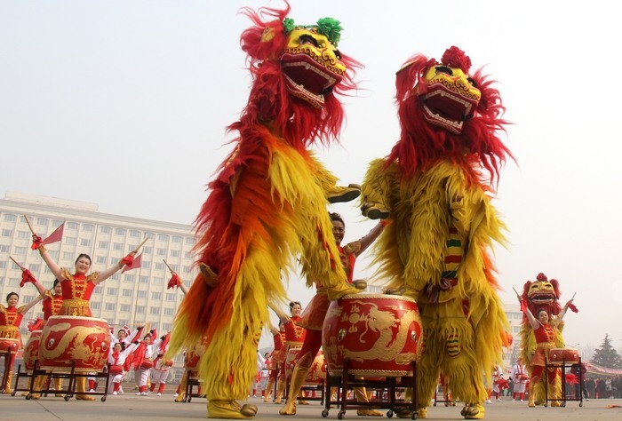 又是一年的社火表演