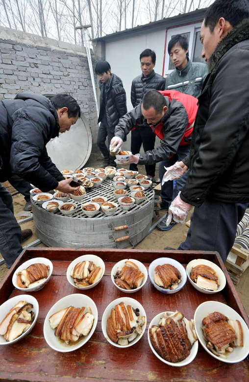 瑕丘古庙会与其大锅饭