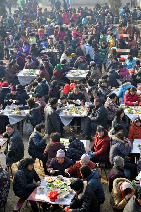 瑕丘古庙会与其大锅饭