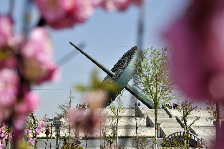 梨花节和日晷