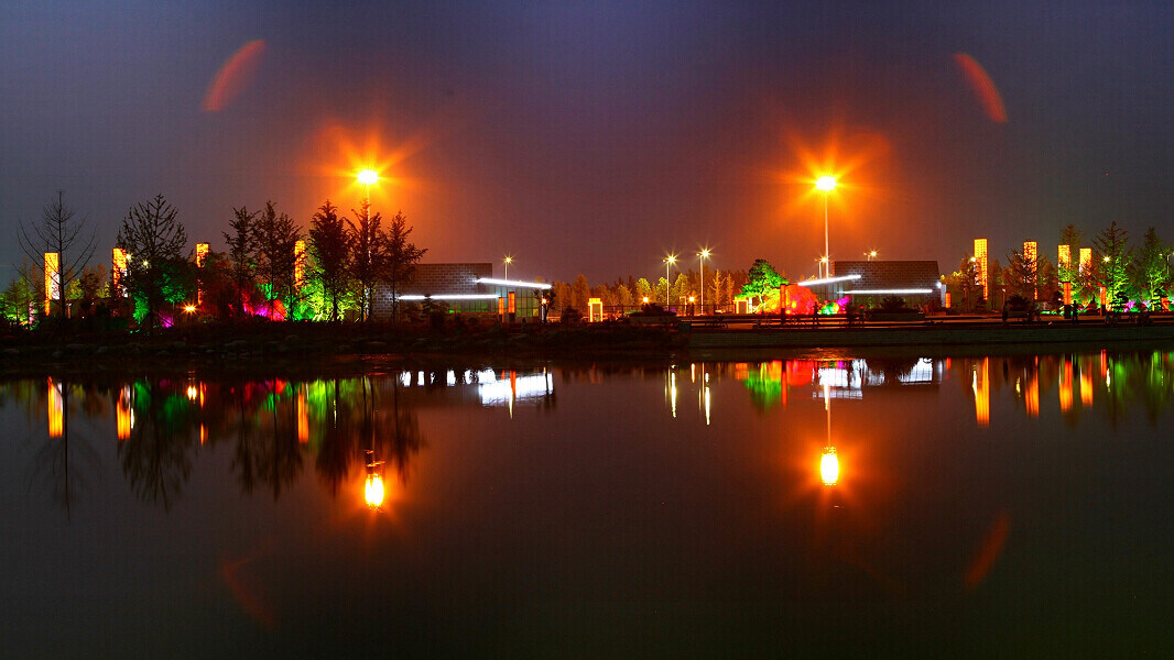 濮上园夜景