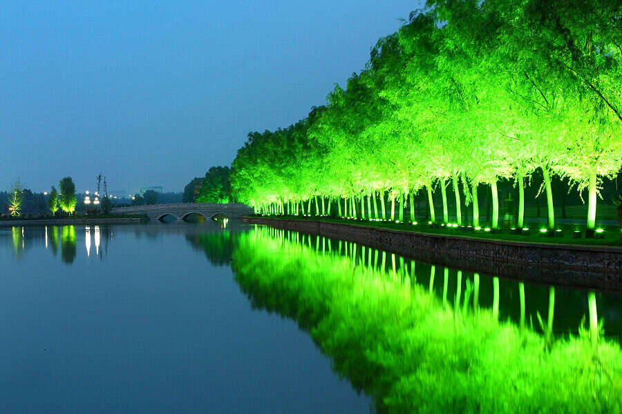 濮上园夜景