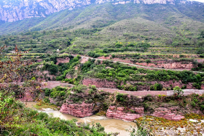 山西平顺浊漳河部分地貌风光