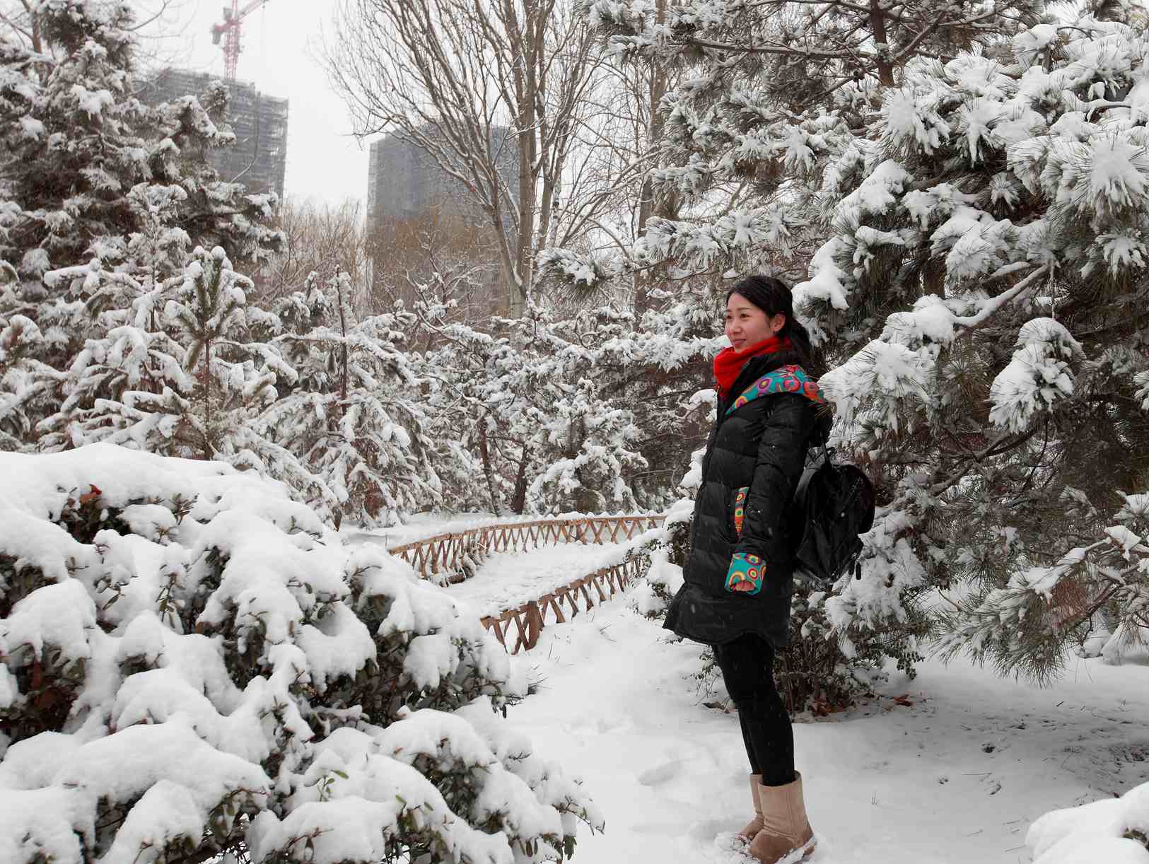 2014春雪蹭拍美女