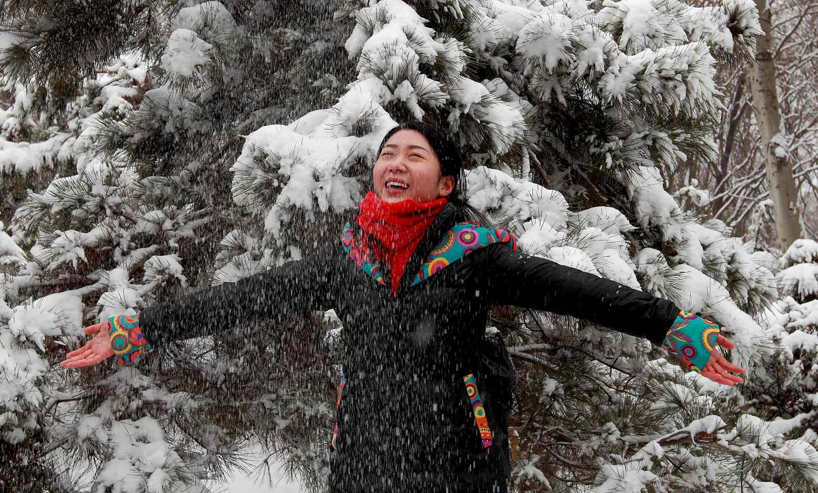 2014春雪蹭拍美女