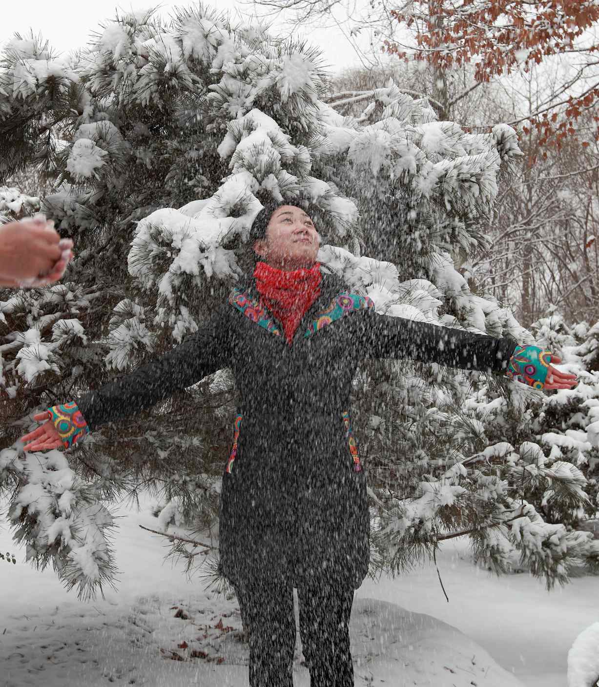 2014春雪蹭拍美女