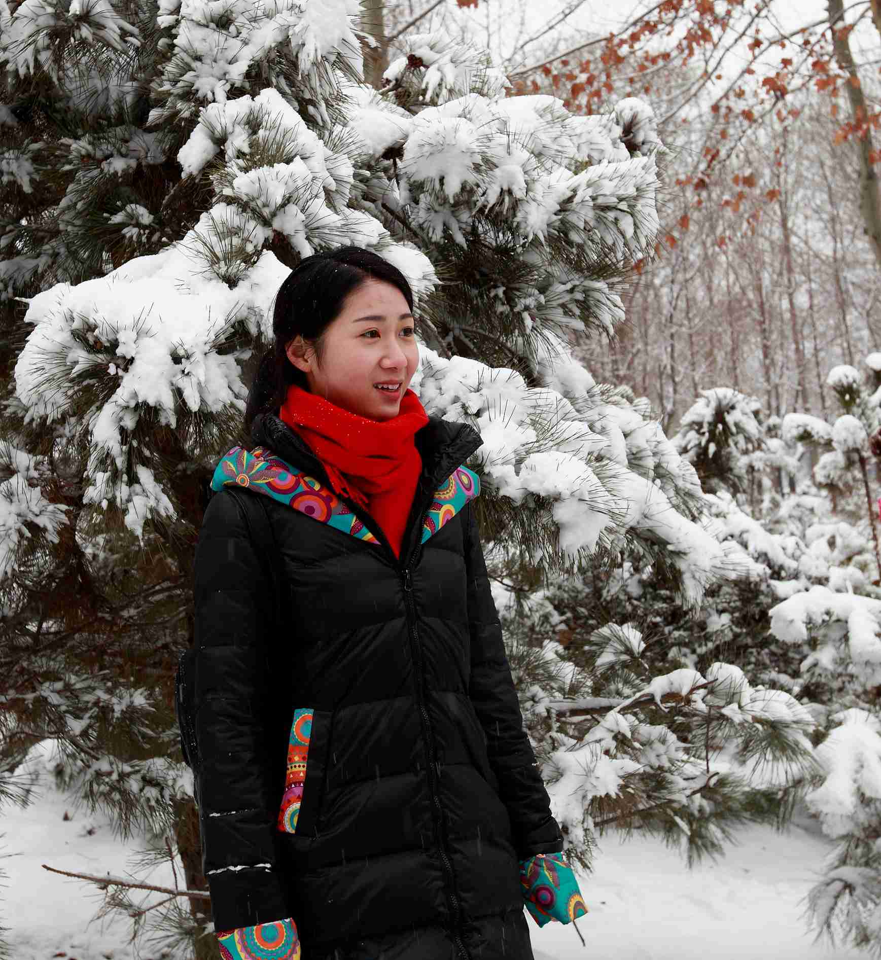 2014春雪蹭拍美女