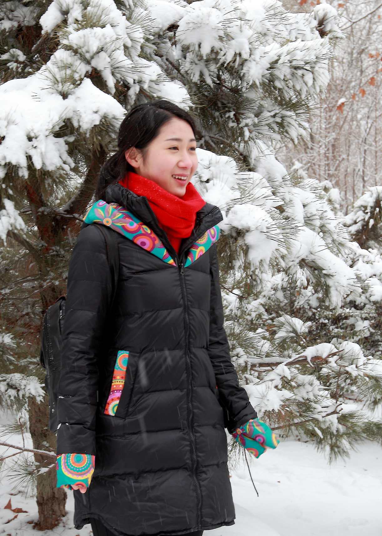 2014春雪蹭拍美女