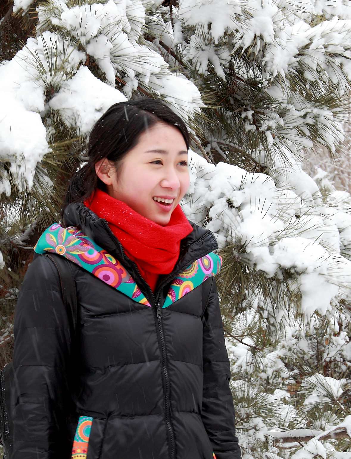 2014春雪蹭拍美女
