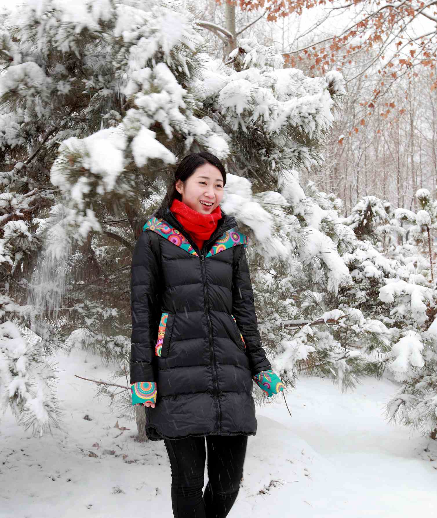 2014春雪蹭拍美女